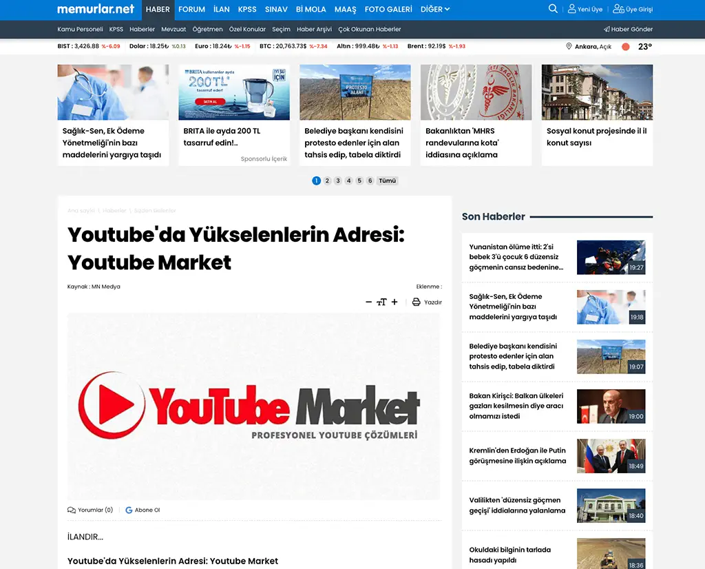 Youtube'da Yükselenlerin Adresi: SS Market